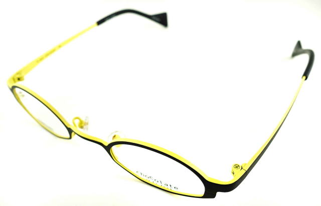 強度近視メガネ「目が小さくならない」Ti-feelティフィールメガネフレームCHACHA-C80/90-S41