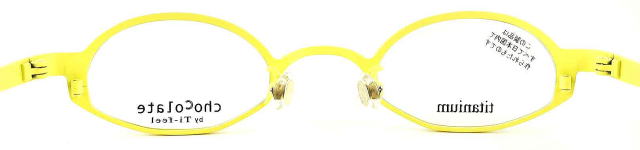 強度近視メガネ「目が小さくならない」Ti-feelティフィールメガネフレームCHACHA-C80/90-S41
