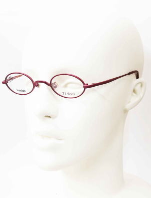 強度近視メガネ「目が小さくならない」Ti-feelティフィールメガネフレームCHAO-C13-S41