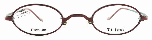 ティフィール Ti-feel レッドマット 4123-140度無し 度付きメガネ眼鏡日本製送料無料 CHAO c13 tife002